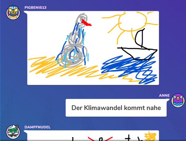 Garticphone Auflösung: Verlauf einer Story (Teil 2)