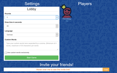 Skribbl.io: Zeichnen und Raten im Spielverlauf