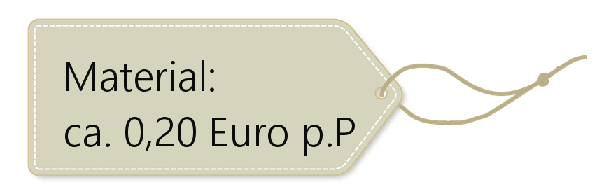 Bunte Papierperlen als Schmuck