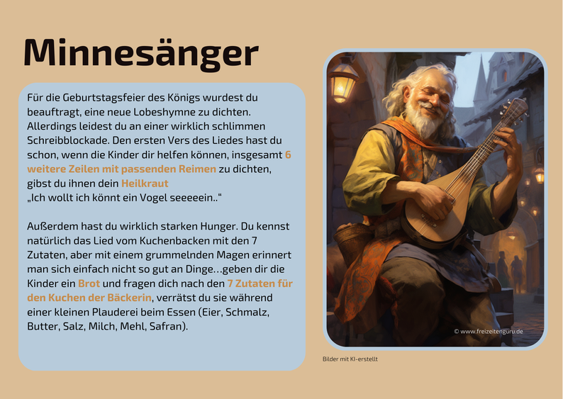 Ein Trank für den König Charakterkarte 2